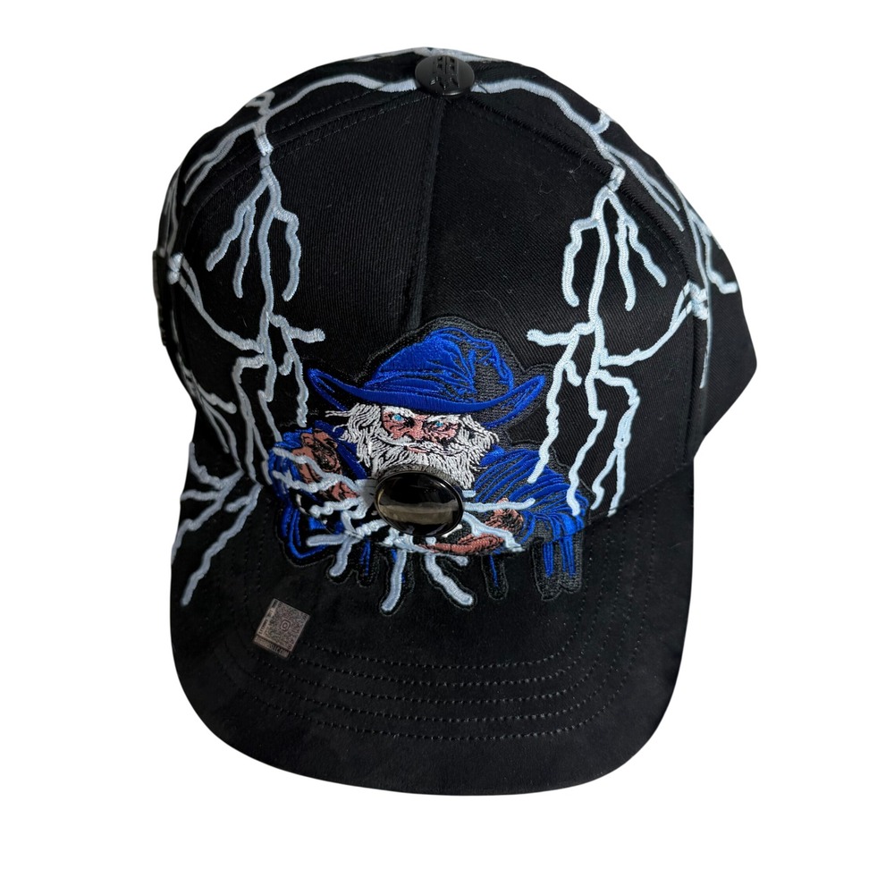 Bigg Boss Collection NWT Mago VTL Lightning Hat Black Embroidered‎ Streetwear